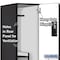 Salsbury Industries 2 Tier 'S' Designer Locker, 54"Wx76"Hx24"D, 6 Door, Black 18-27364BLK - alternate 3